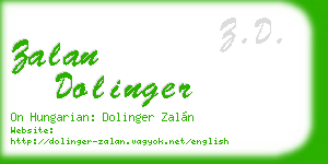 zalan dolinger business card